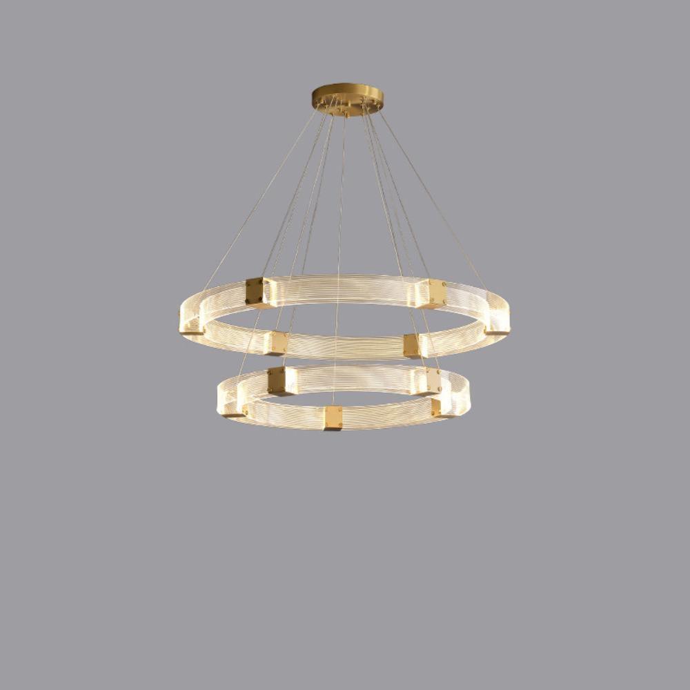 Parallel LED Luxury Brass Chandelier