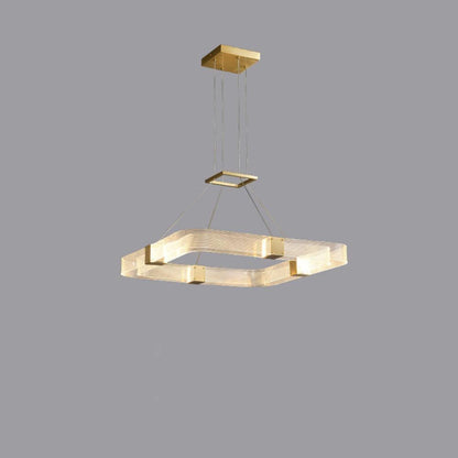 Parallel LED Luxury Brass Chandelier