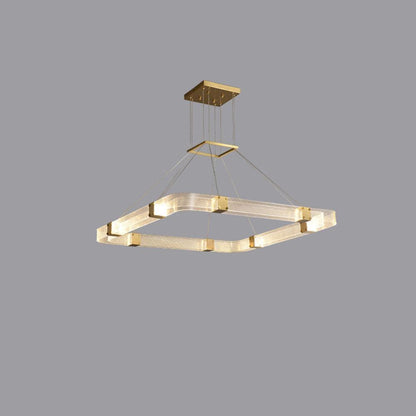 Parallel LED Luxury Brass Chandelier