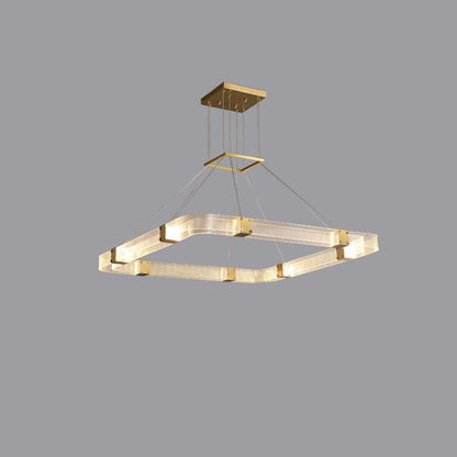 Parallel LED Luxury Brass Chandelier