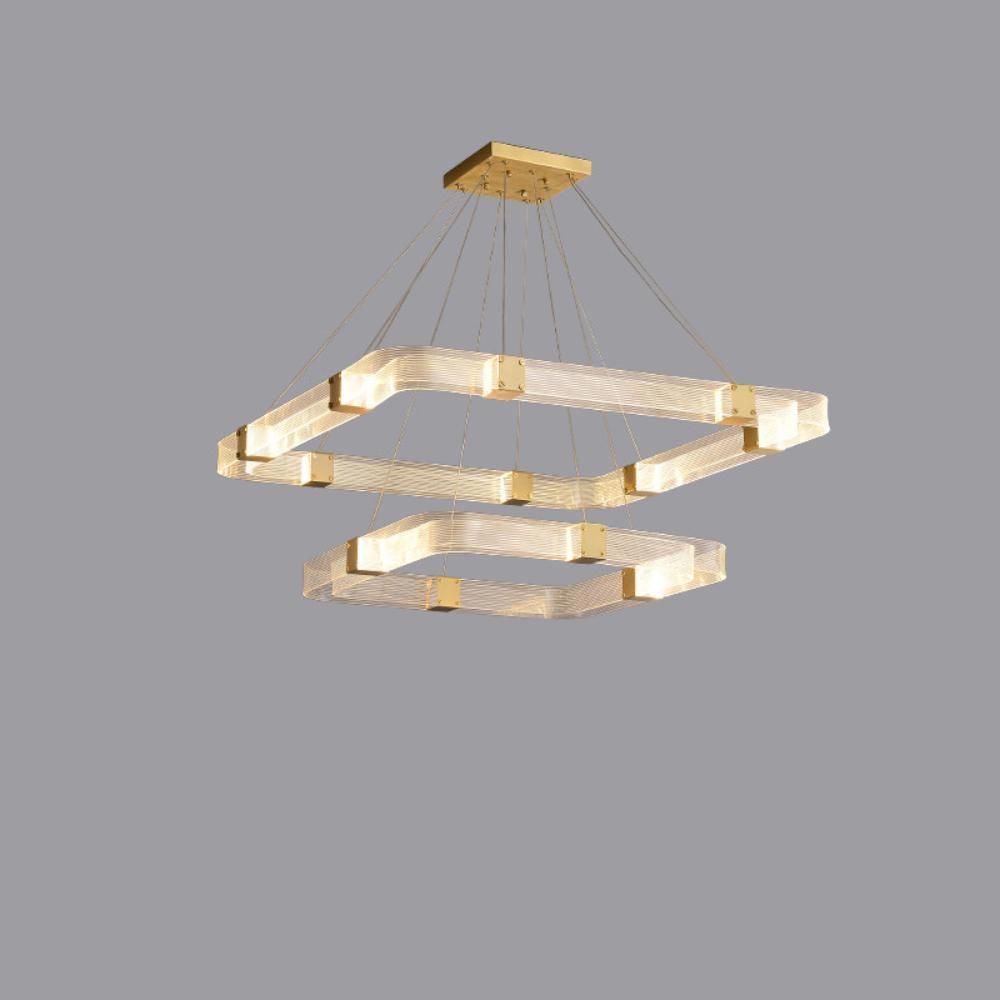 Parallel LED Luxury Brass Chandelier