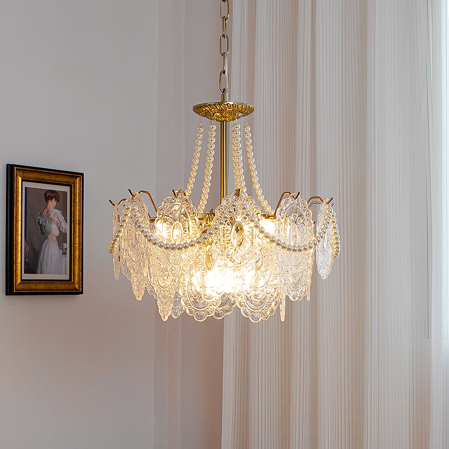 Pearls Modern Crystal Chandelier