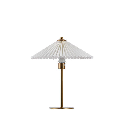 Perla Pleated Modern Metal Table Lamp