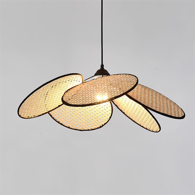 Petals Rattan Minimalist Metal Pendant Lamp