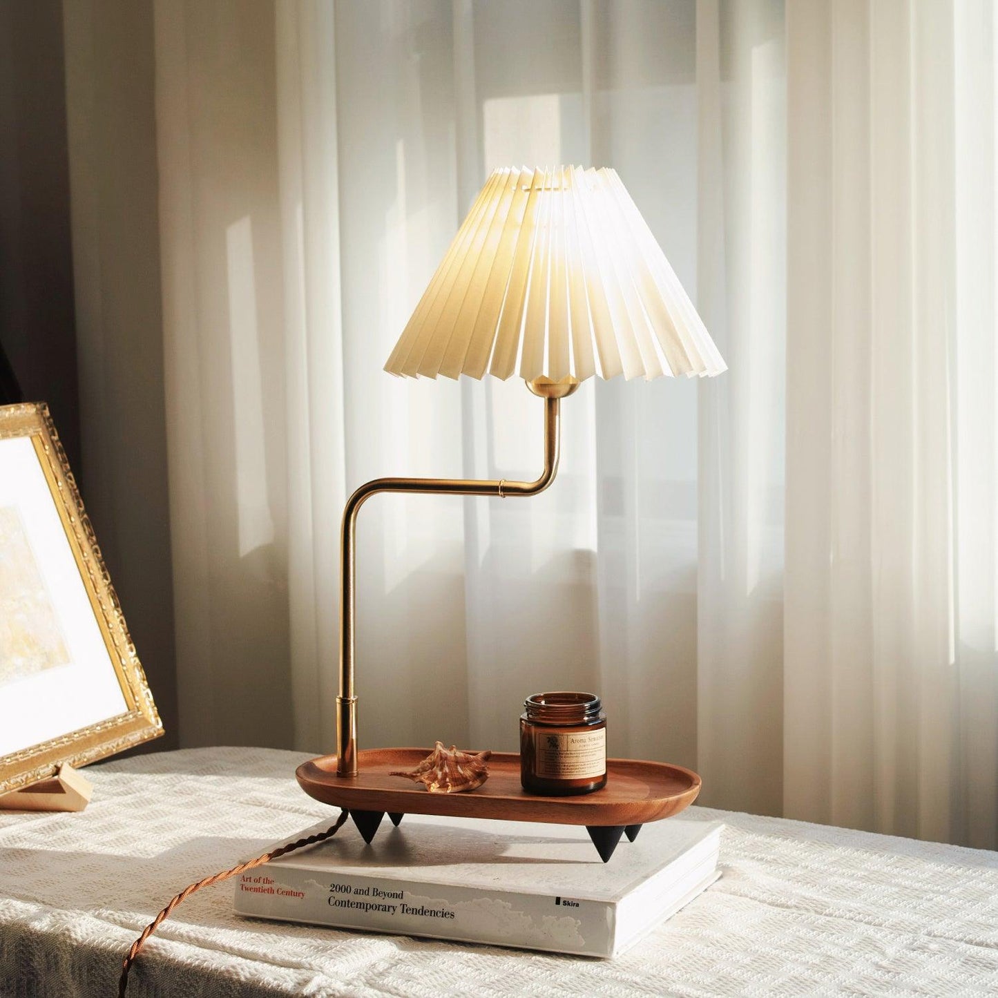 Pia TL Retro Wood Table Lamp