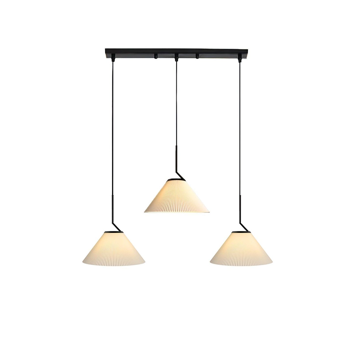 Pleated Skirt Contemporary Metal Pendant Light