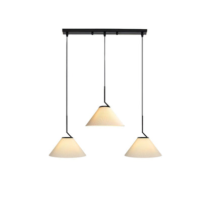 Pleated Skirt Contemporary Metal Pendant Light