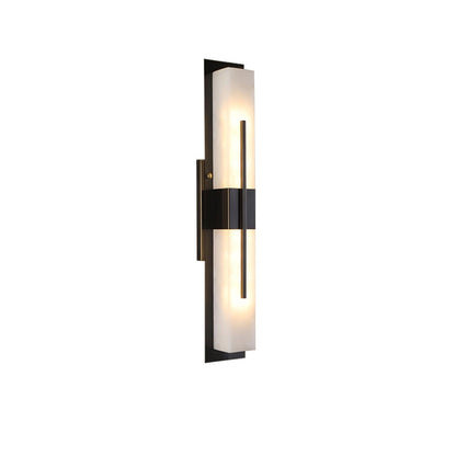 Possini Outdoor Art Deco Steel Wall Light