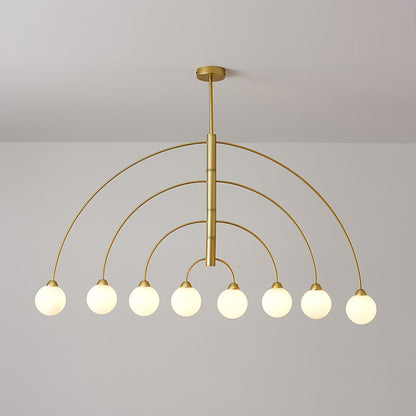 Prescott Art Deco Aluminum Chandelier