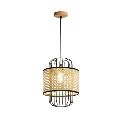 Rattan Aru Modern Metal Pendant Lamp