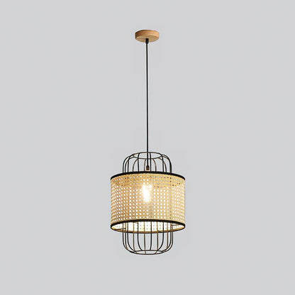 Rattan Aru Modern Metal Pendant Lamp