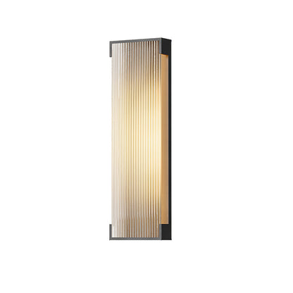 Rectangular Outdoor Modern Steel Wall Light