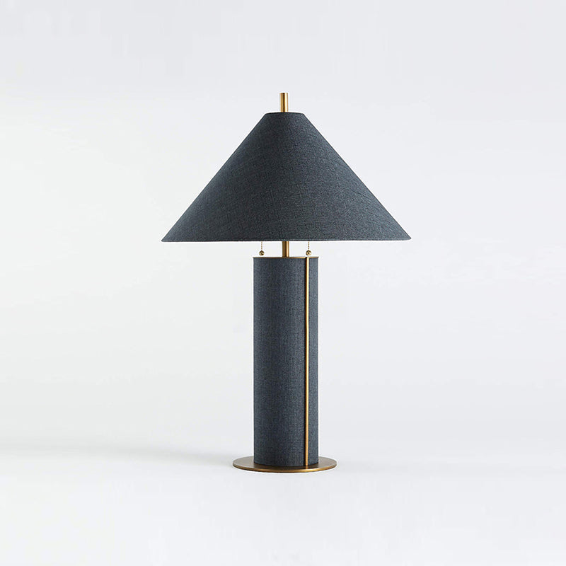 Remi Linen Luxury Metal Table Lamp