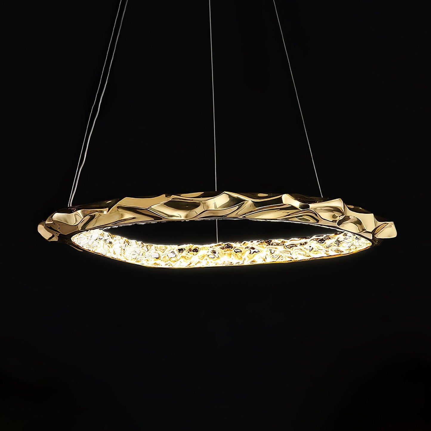 Resin Circlet Modern Brass Pendant Lamp