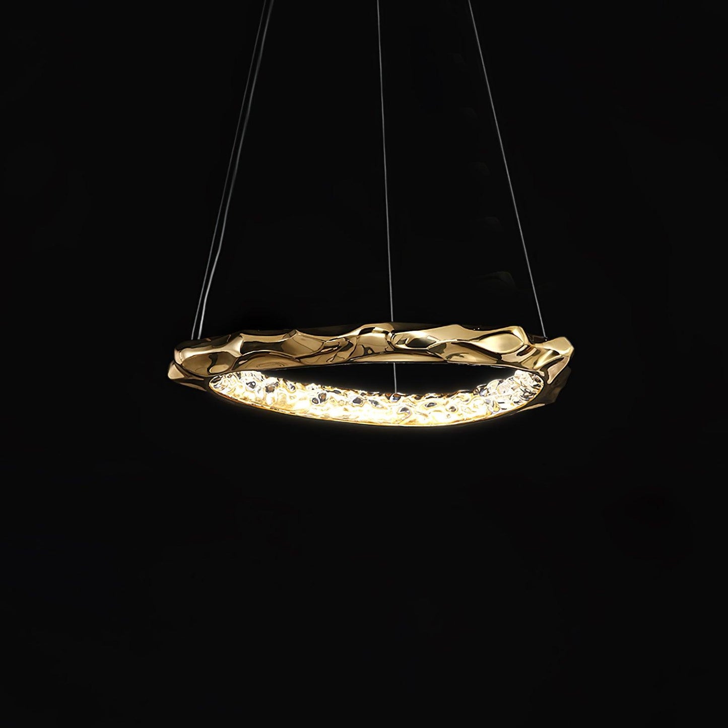 Resin Circlet Modern Brass Pendant Lamp