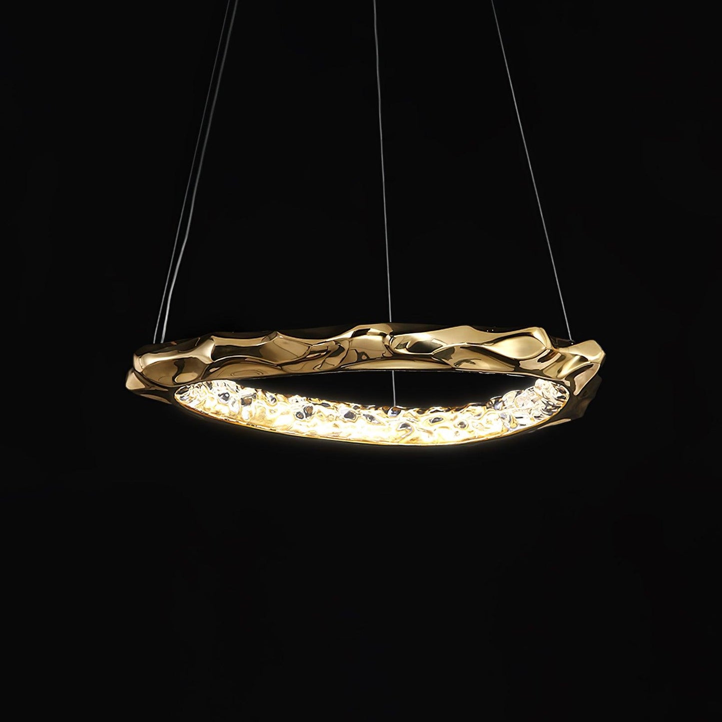 Resin Circlet Modern Brass Pendant Lamp