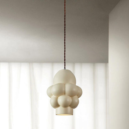 Resin Cream Rustic Material Pendant Lamp