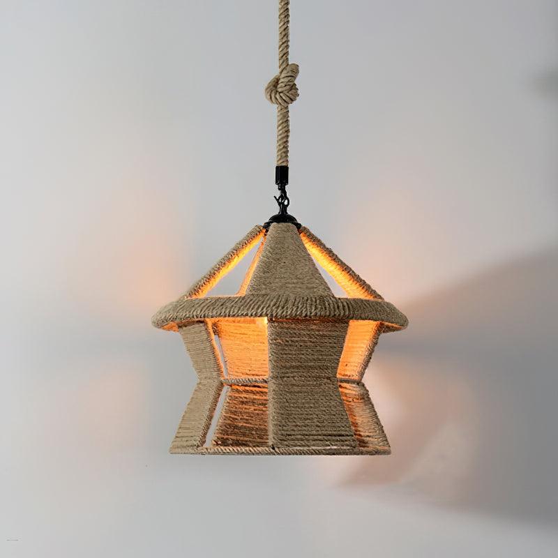 Retro Hemp Rope Exquisite Luxury Material Pendant Light