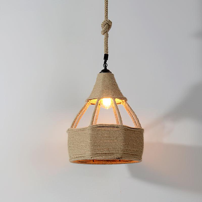 Retro Hemp Rope Exquisite Luxury Material Pendant Light