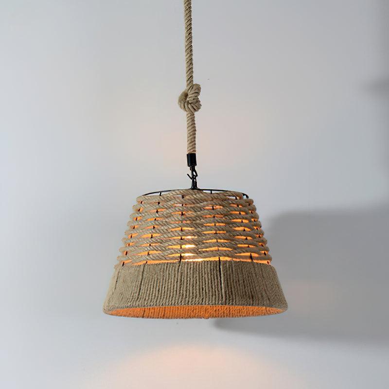 Retro Hemp Rope Exquisite Luxury Material Pendant Light