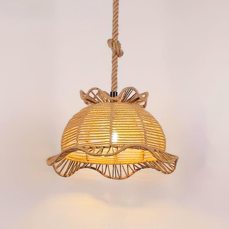 Hemp Rope Interesting Retro Material Pendant Light