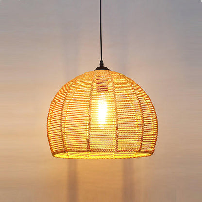 Hemp Rope Interesting Retro Material Pendant Light