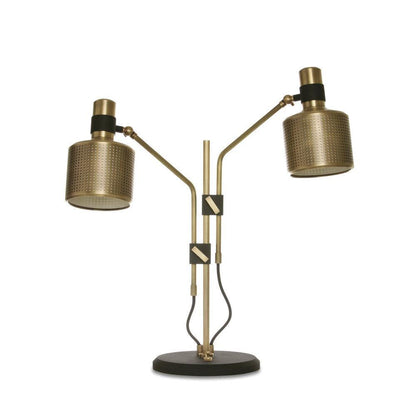 Riddle Eclectic Metal Table Lamp