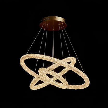 Ring Crystal Modern Metal Chandeliers