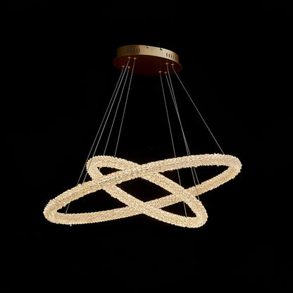 Ring Crystal Modern Metal Chandeliers