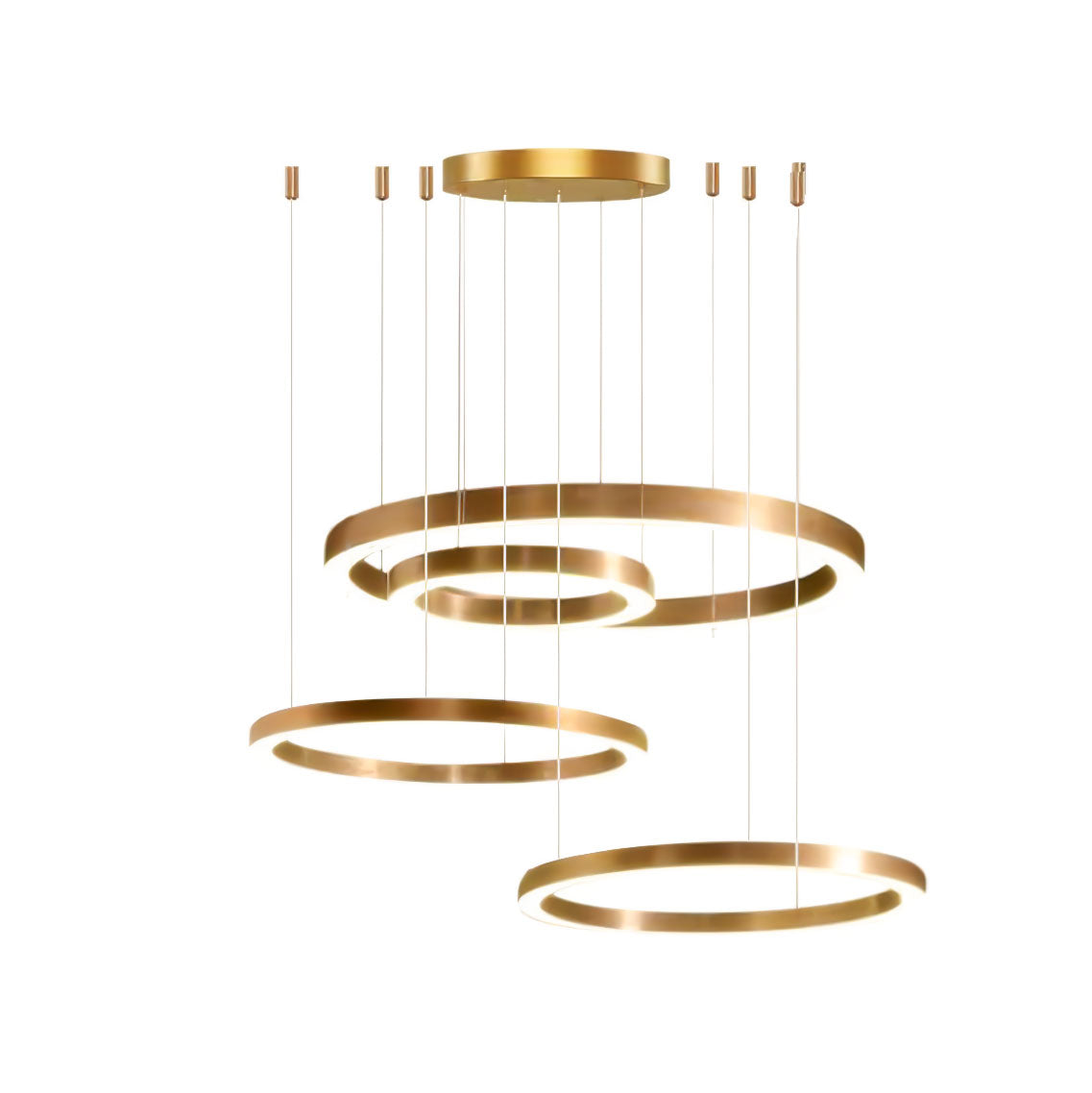 Ring LED Eclectic Metal Pendant Light