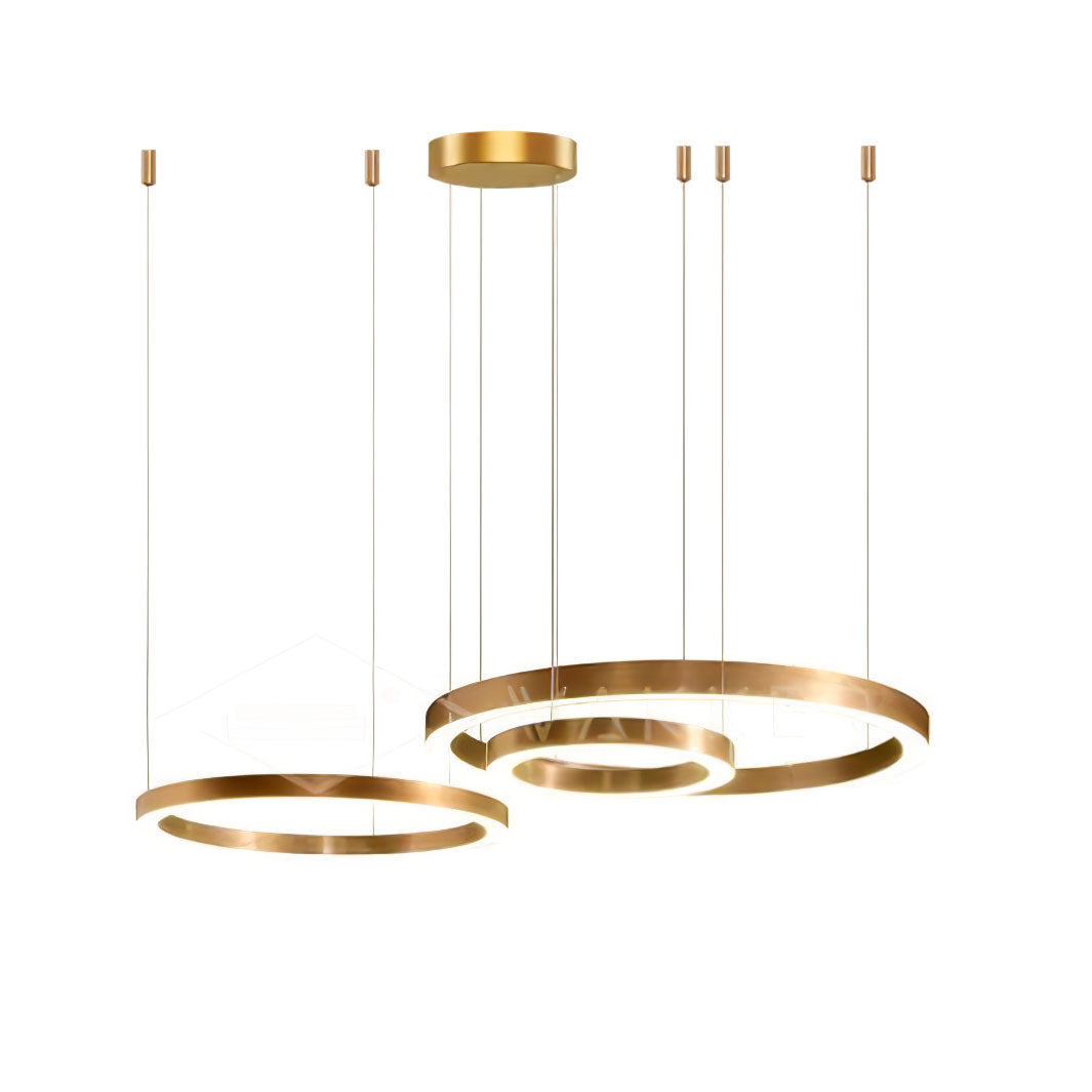 Ring LED Eclectic Metal Pendant Light