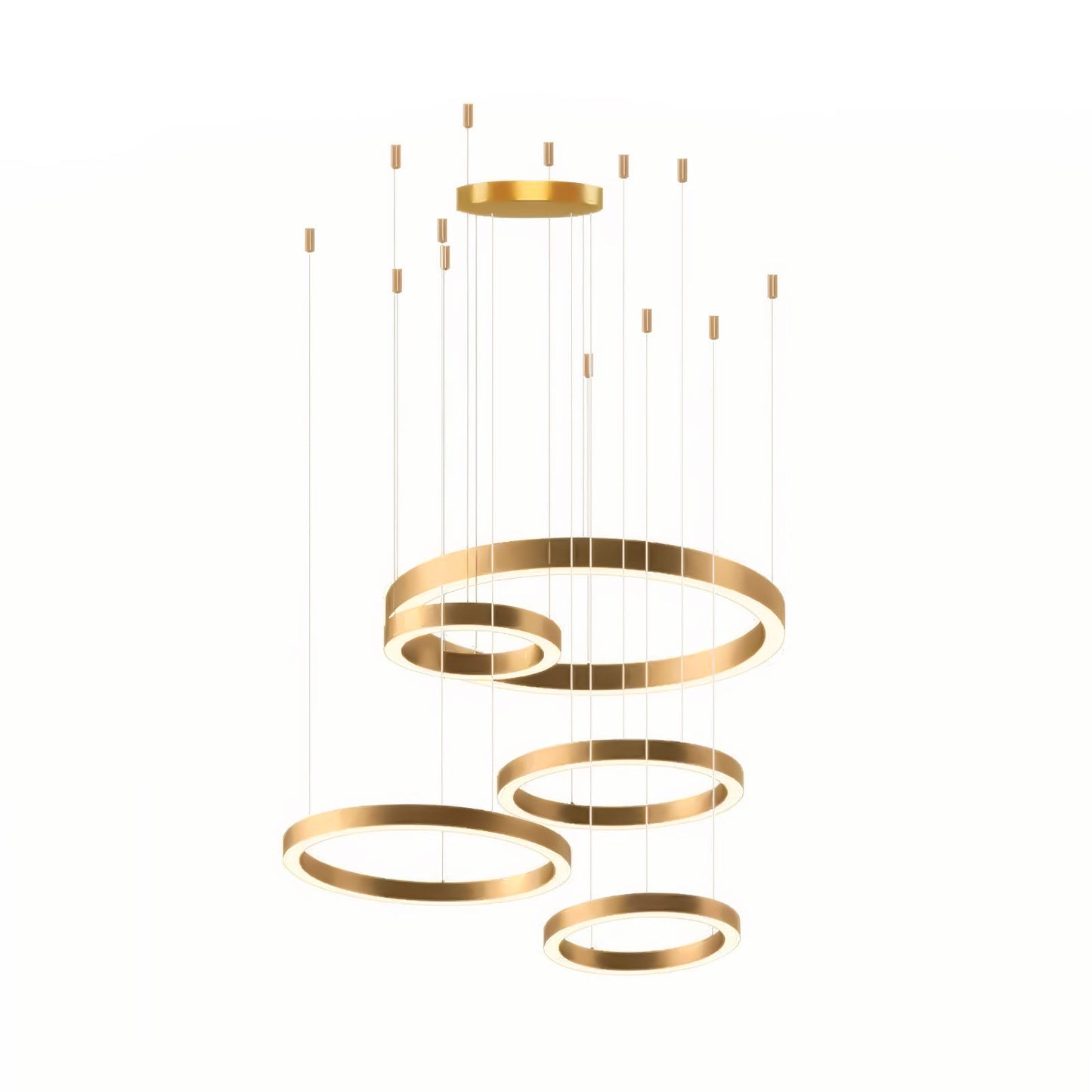 Ring LED Eclectic Metal Pendant Light