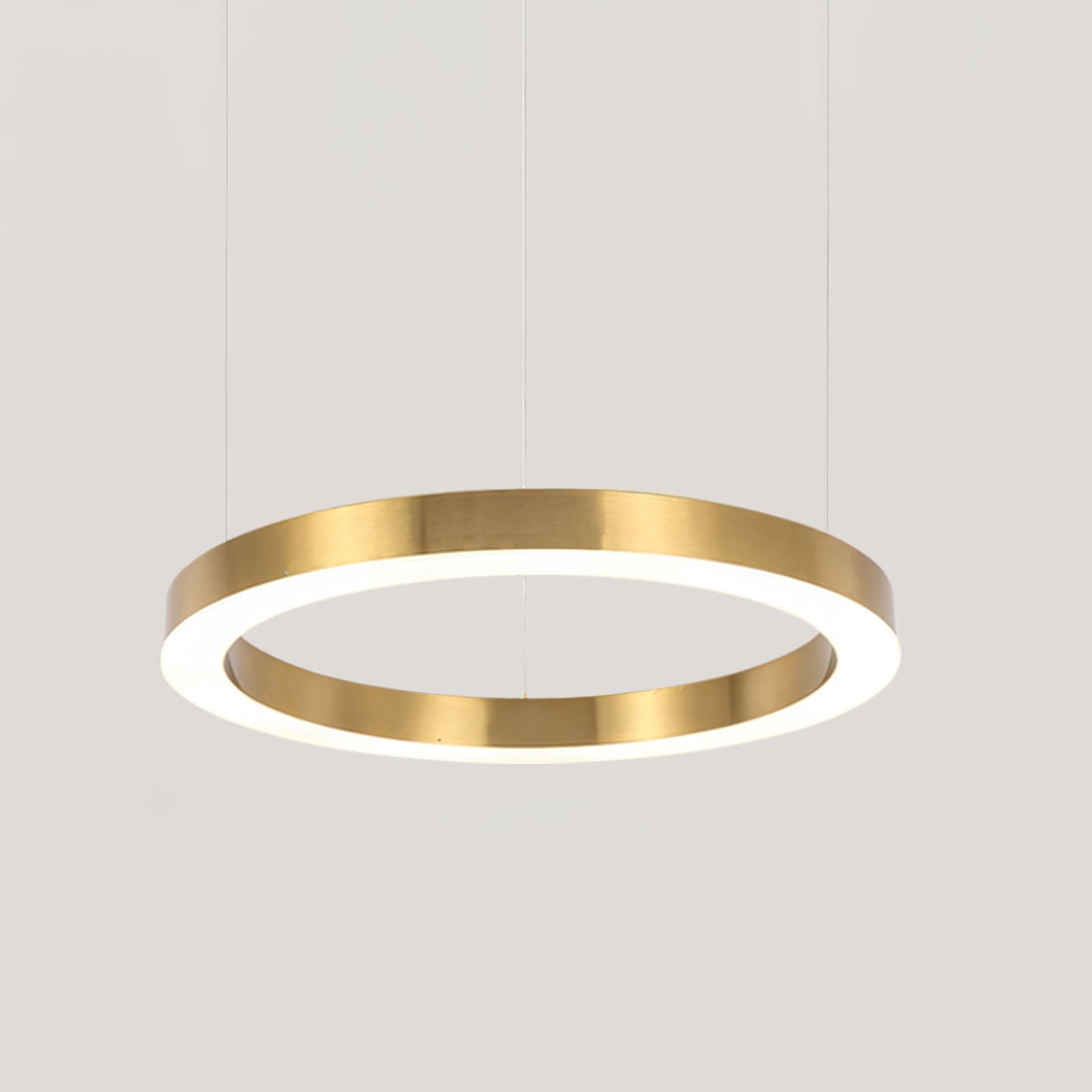 Ring LED Eclectic Metal Pendant Light