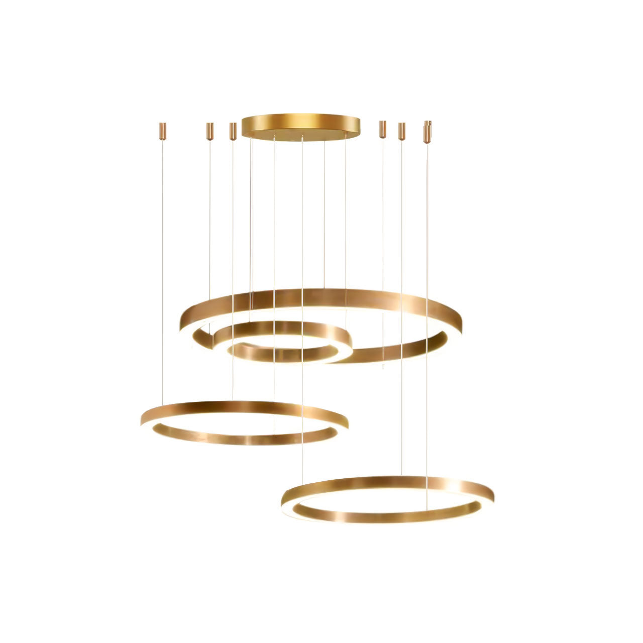 Ring LED Eclectic Metal Pendant Light