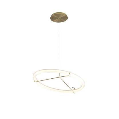 Ring Nodes Eclectic Metal Pendant Lamp