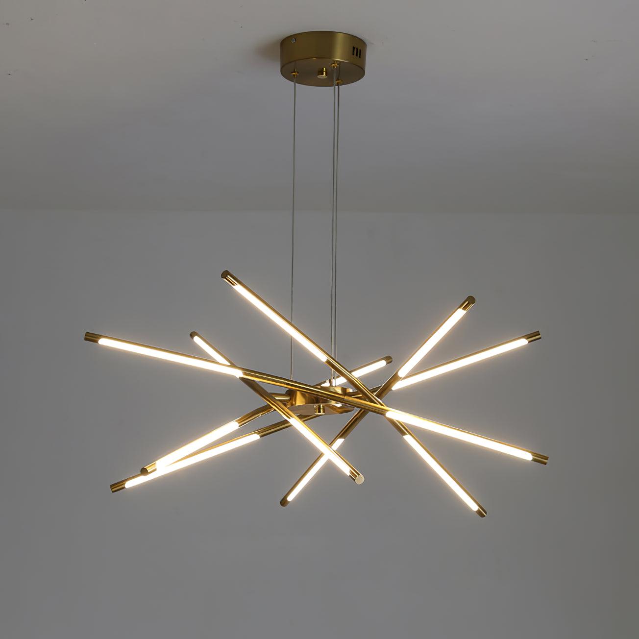 Rotatable LED Modern Metal Chandelier