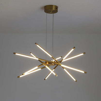 Rotatable LED Modern Metal Chandelier