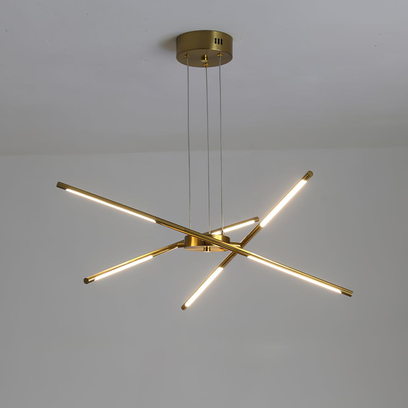 Rotatable LED Modern Metal Chandelier