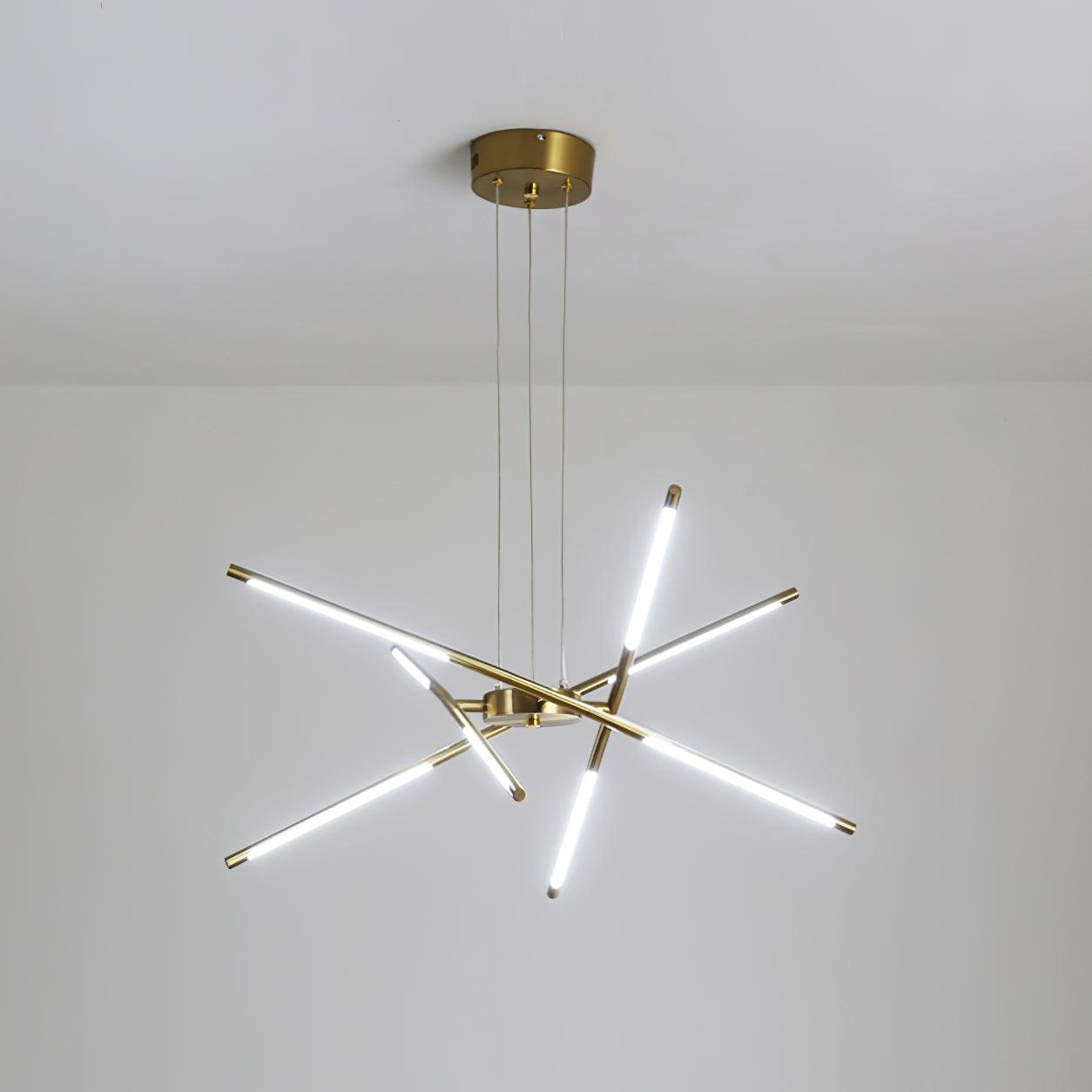 Rotatable LED Modern Metal Chandelier