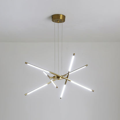 Rotatable LED Modern Metal Chandelier