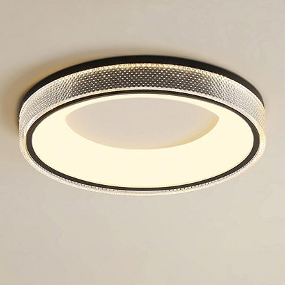 Round Shape Flush Modern Metal Ceiling Light