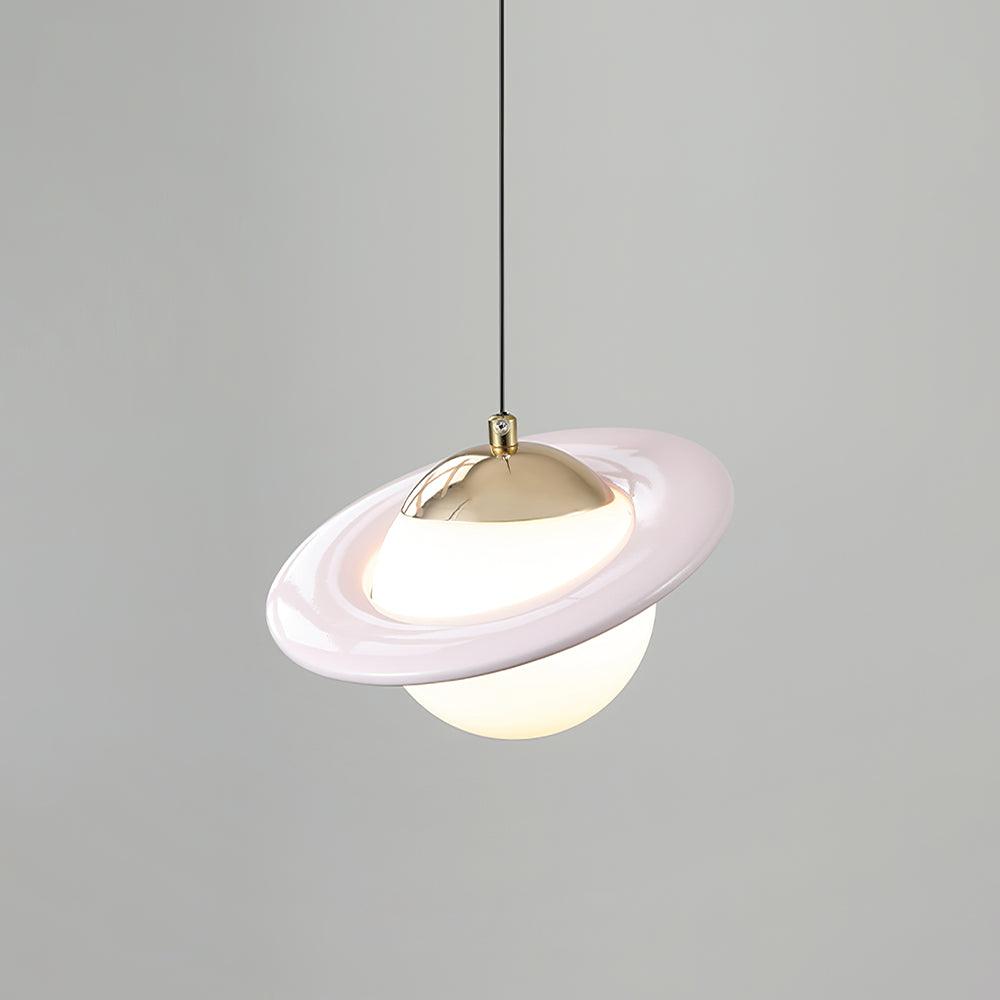 Saturn Planet Modern Crystal Pendant Lamp