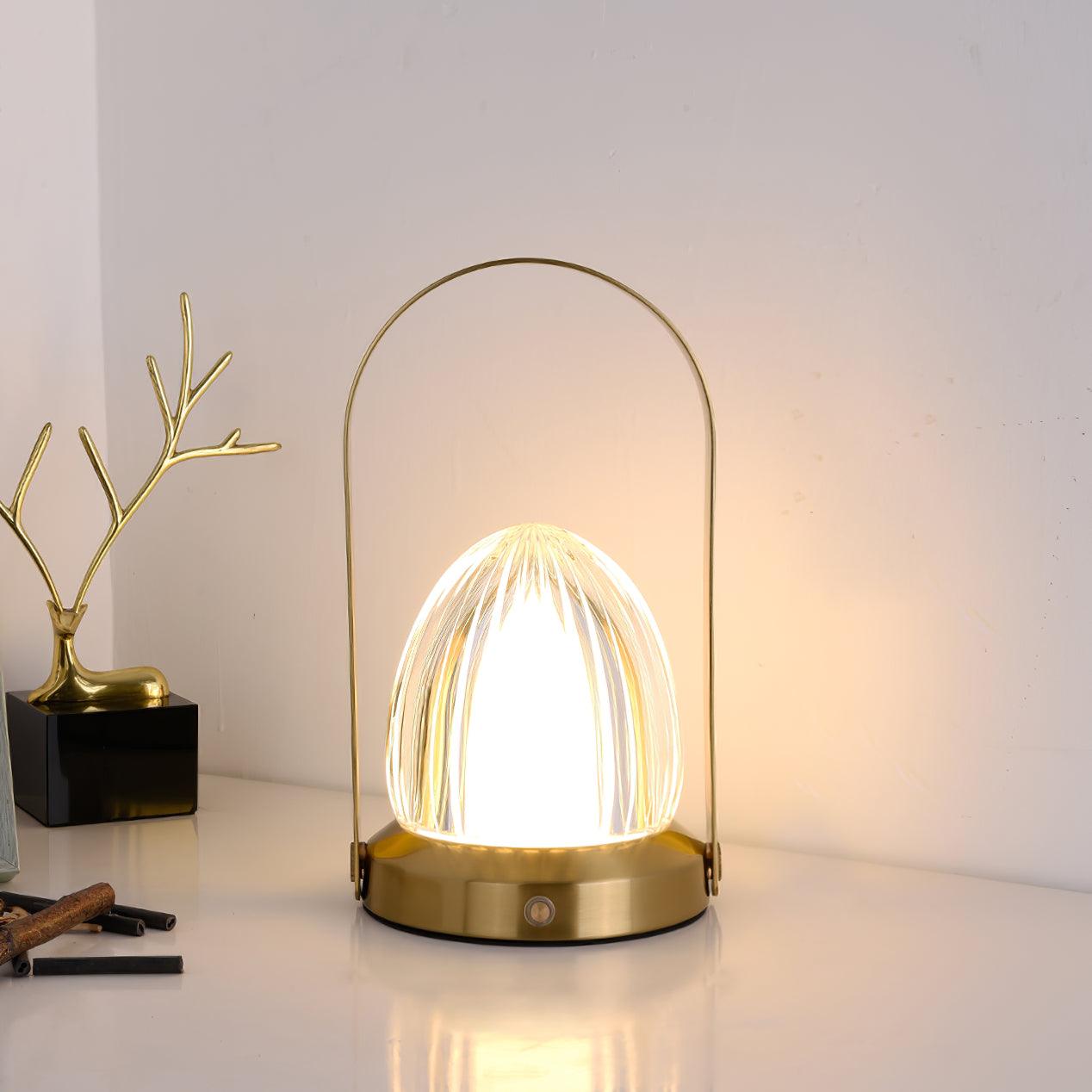 Seine Built-in Battery Eclectic Metal Table Lamp