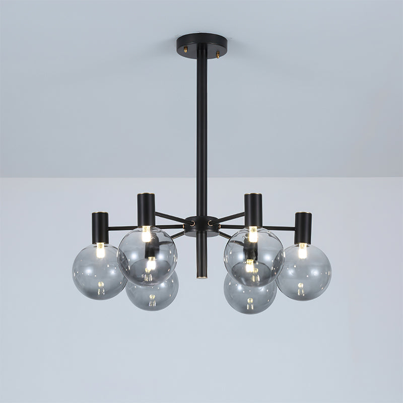 Selva Black Modern Crystal Chandelier