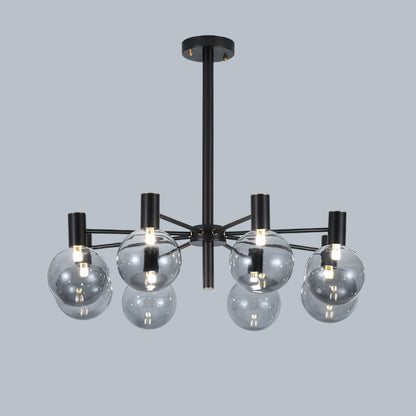 Selva Black Modern Crystal Chandelier