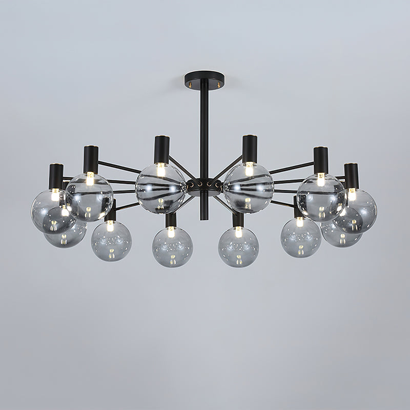 Selva Black Modern Crystal Chandelier