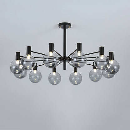 Selva Black Modern Crystal Chandelier