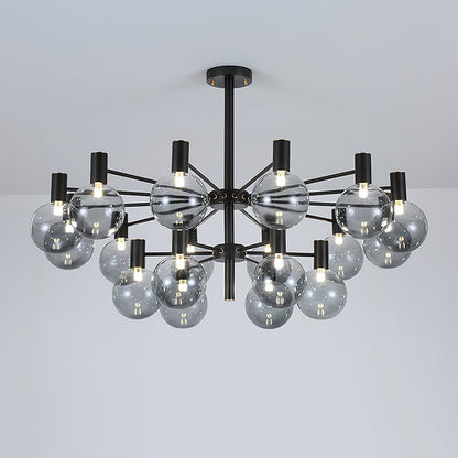 Selva Black Modern Crystal Chandelier