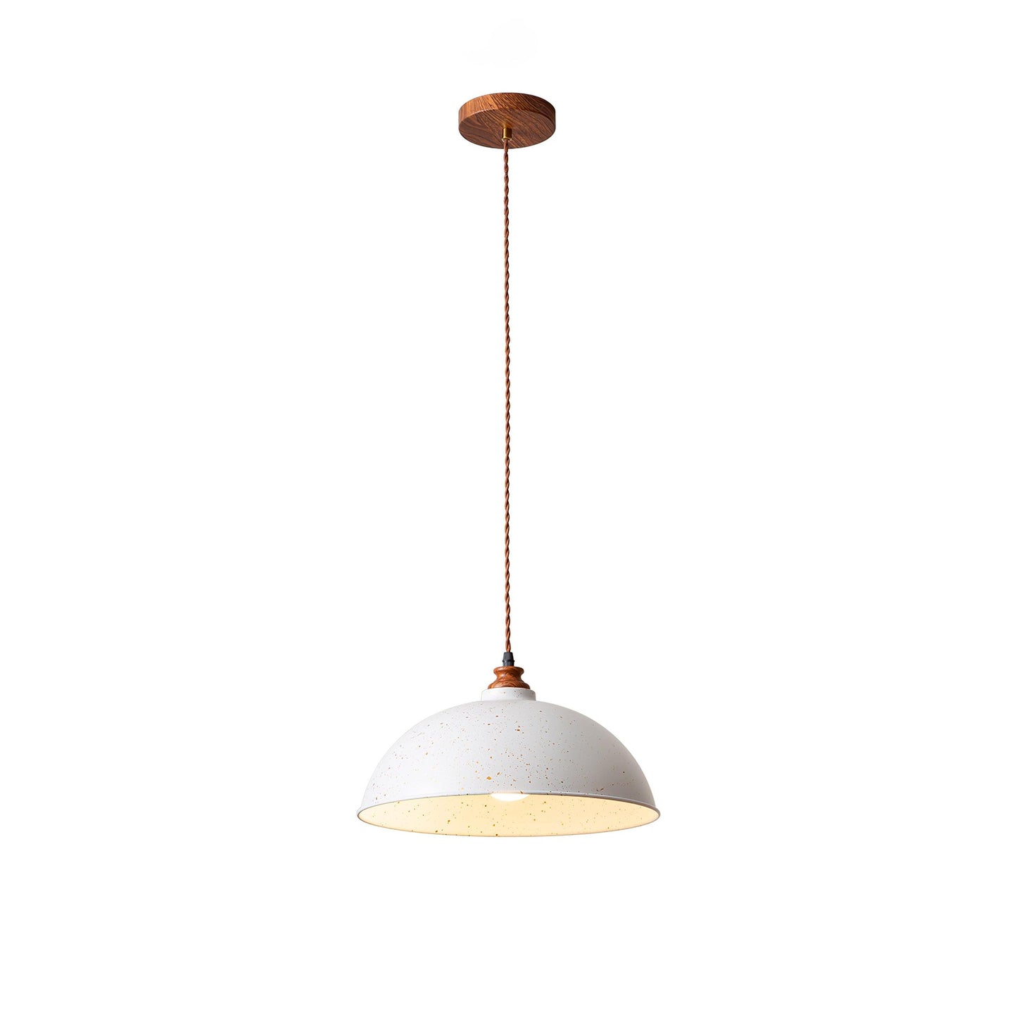 Semi Ball Contemporary Metal Pendant Light