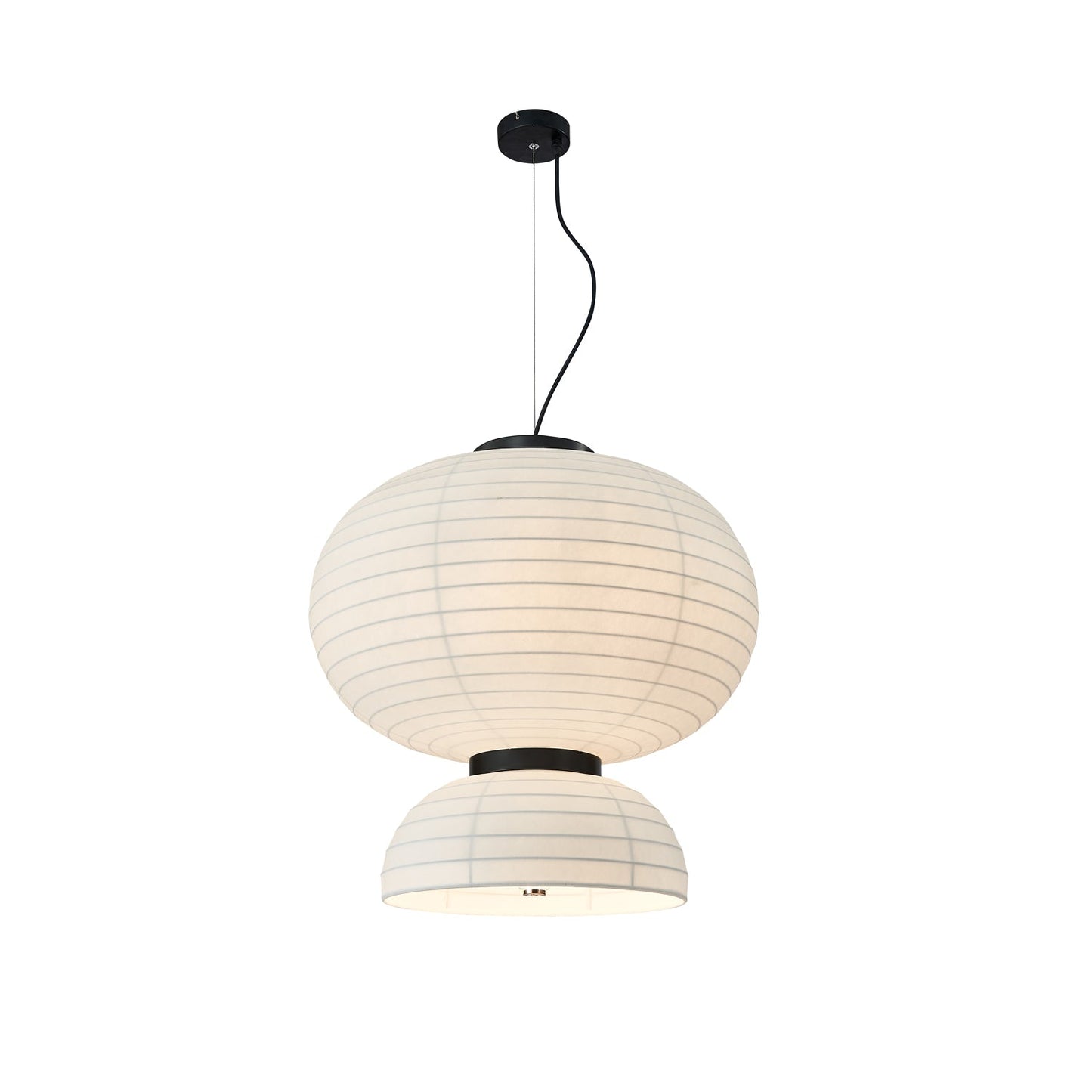 Modern Silk Contemporary Metal Pendant Light